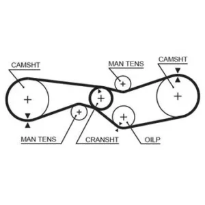 KIT COURROIES DISTRIBUTION AMI SUPER GS GATES