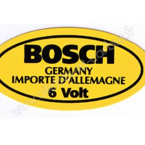 AUTOCOLLANT BOBINE 6V BOSCH COX COMBI