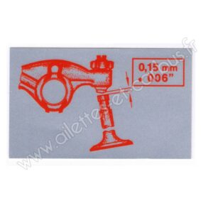 AUTOCOLLANT JEU CULBUTEURS COX COMBI