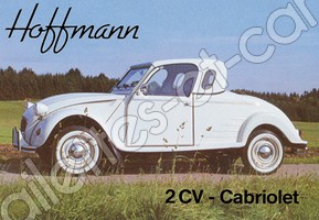 CARTE POSTALE 2CV CAB VINTAGE