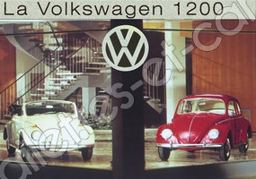 CARTE POSTALE VW COX 1200 VINTAGE