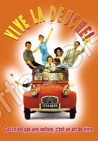 CARTE POSTALE VIVE 2CV VINTAGE