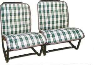 2 BAYADÈRES ÉCOSSAIS VERT 2CV ANCIENNES