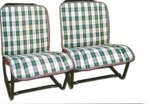 2 BAYADÈRES ÉCOSSAIS VERT 2CV ANCIENNES